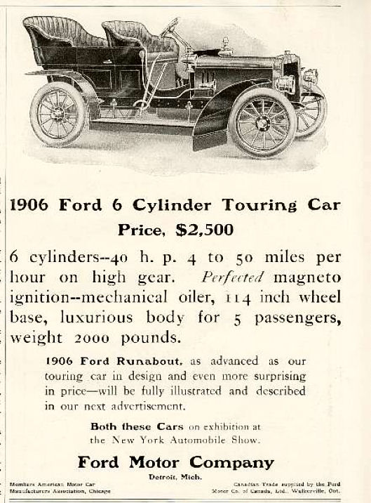 1906 Ford Auto Advertising
